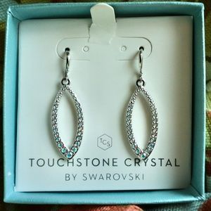 Touchstone Crystal by Swarovski teardrop earrings